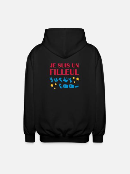 Patin / Pate / Patentochter / Patensohn - Unisex Kapuzenjacke - Schwarz