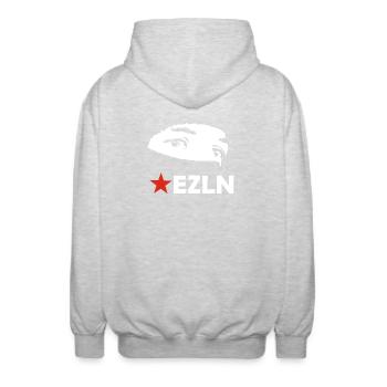 EZLN - Veste à capuche unisexe - gris clair chiné - Dos - AI Model Male 185 light (185cm)