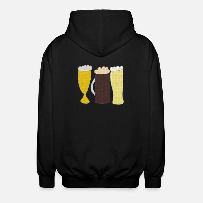Bières - Veste à capuche unisexe - noir