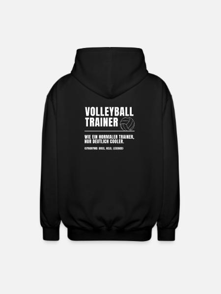 Volleyball Trainer Definition - Unisex Kapuzenjacke - Schwarz