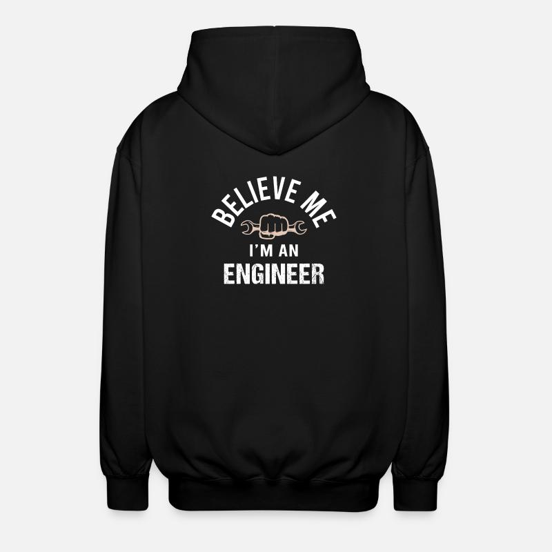 Mechanical Engineering Mechanical Engineer - Unisex Hooded Jacket - black