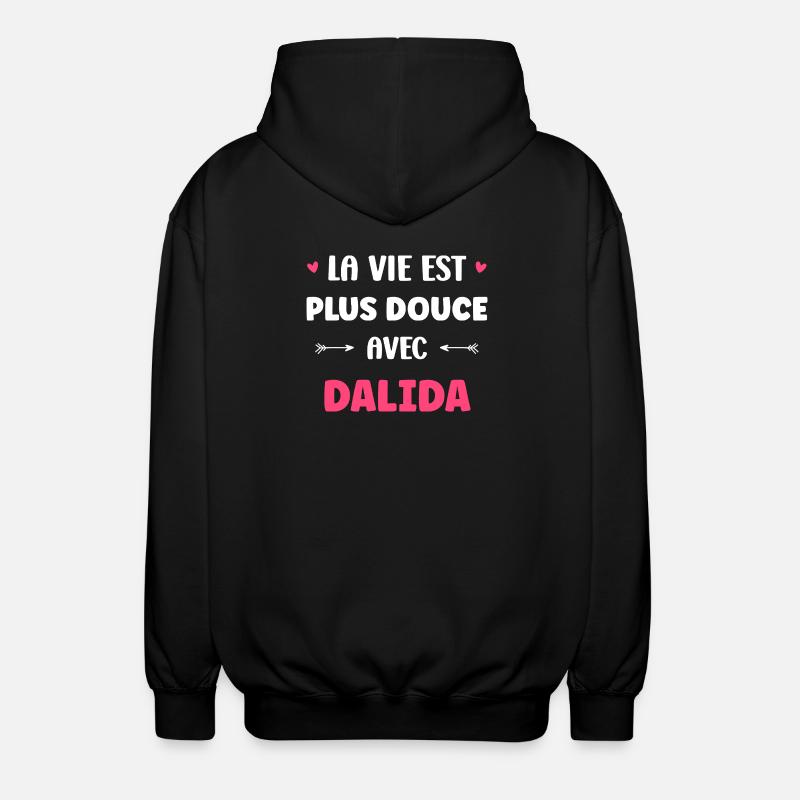Dalida - Unisex Kapuzenjacke - Schwarz