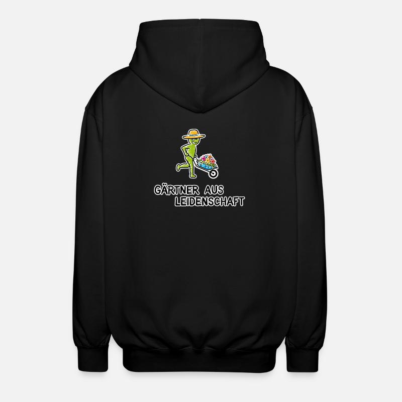 Gärtner aus Leidenschaft - Unisex Kapuzenjacke - Schwarz