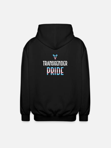 LGBTQ Pride Month - Transgender Pride - Unisex Hooded Jacket - black