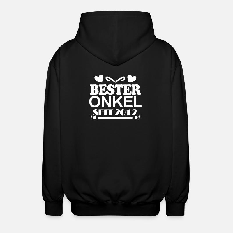 Bester Onkel seit 2012 - Unisex Kapuzenjacke - Schwarz