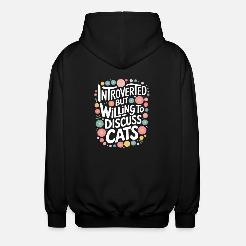 Introverti, antisocial, introverti - Veste à capuche unisexe - noir