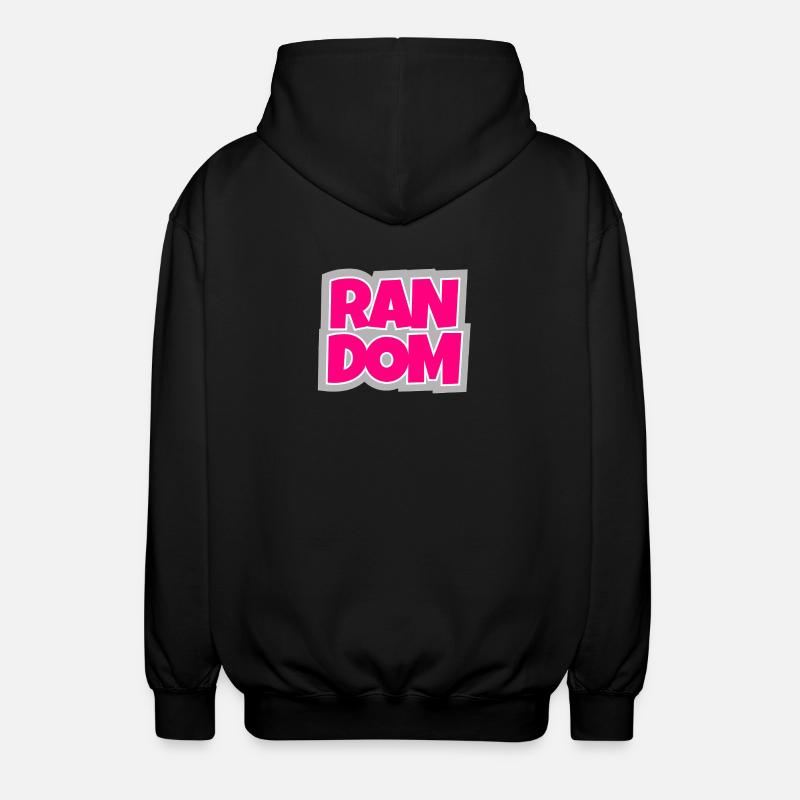 Random - chaotisch und absolut trendy. - Unisex Kapuzenjacke - Schwarz