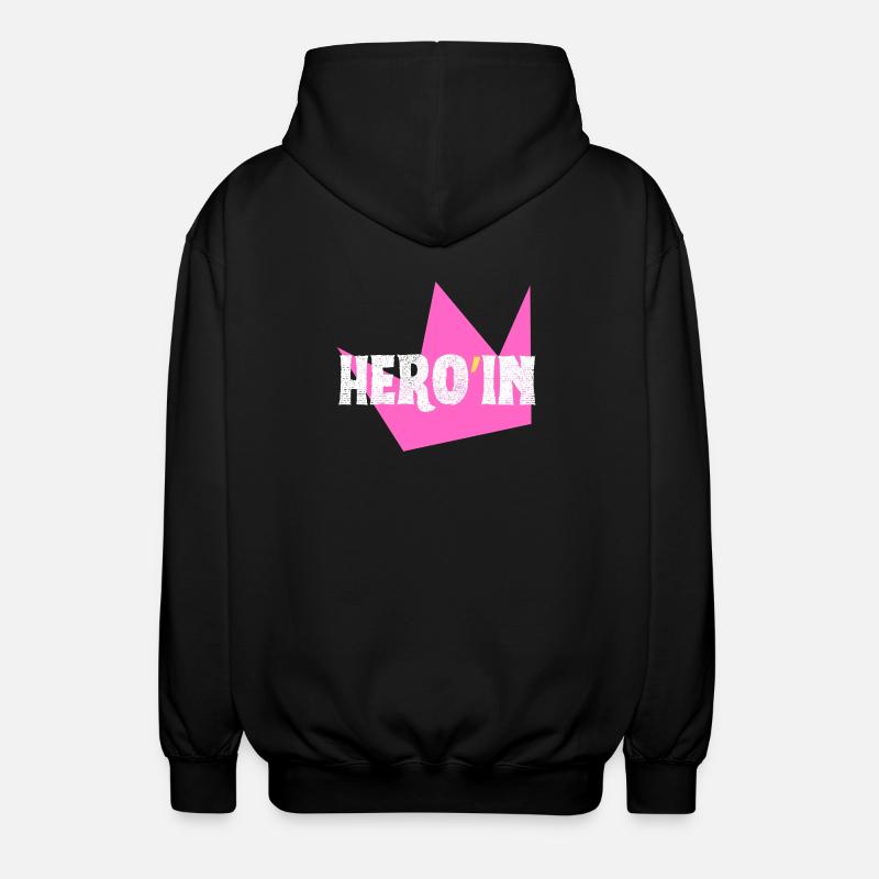 Heldin - Unisex Kapuzenjacke - Schwarz