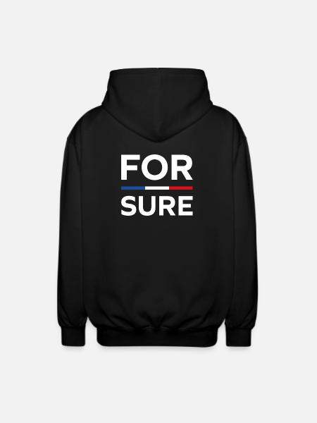 macron For sure - Veste à capuche unisexe - noir