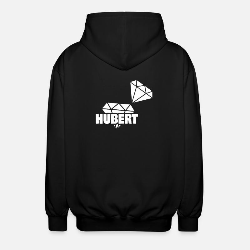 Geschenk für Hubert - Unisex Kapuzenjacke - Schwarz