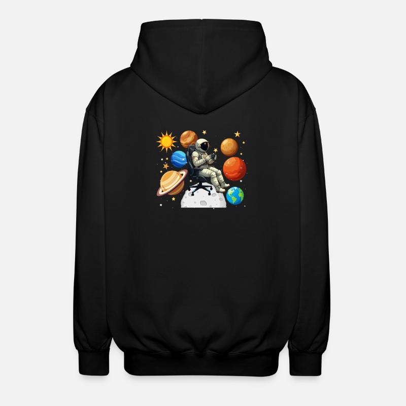 Astronaut Gaming Jeu Spatial Gamer - Veste à capuche unisexe - noir