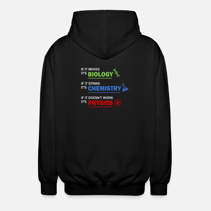 Natural sciences - Unisex Hooded Jacket - black