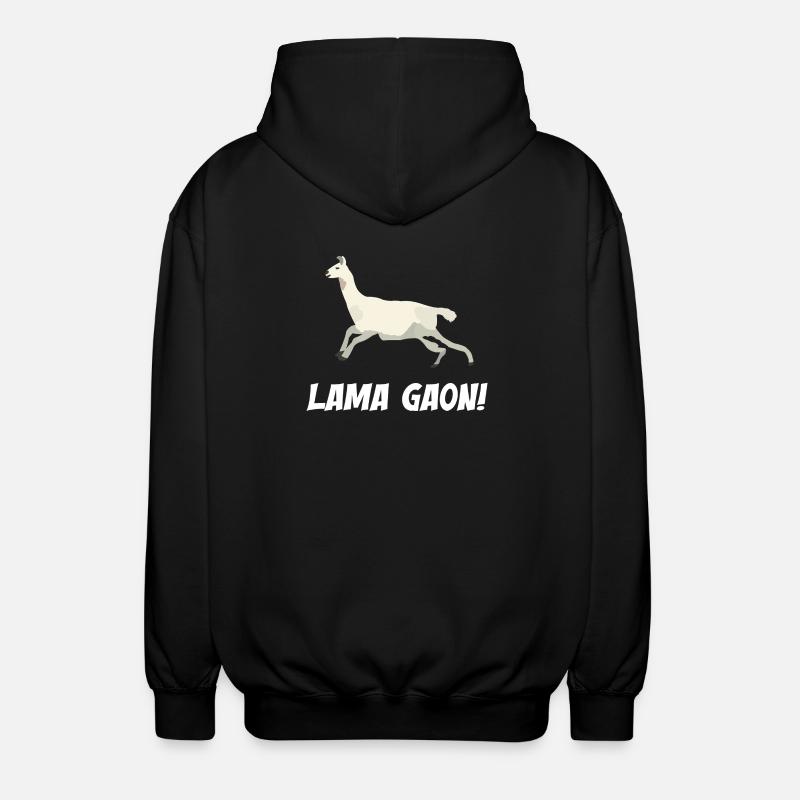 Lama Gaon - Unisex Kapuzenjacke - Schwarz