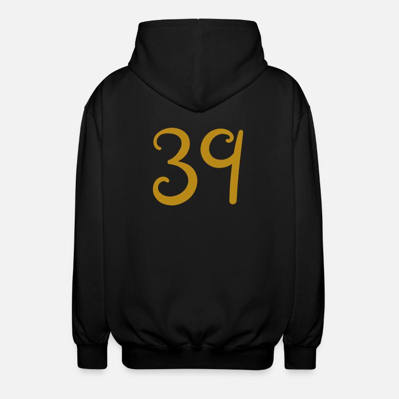 39 - Unisex Hooded Jacket - black