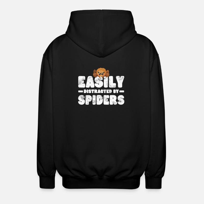 Spider Tarantula - Unisex Hooded Jacket - black
