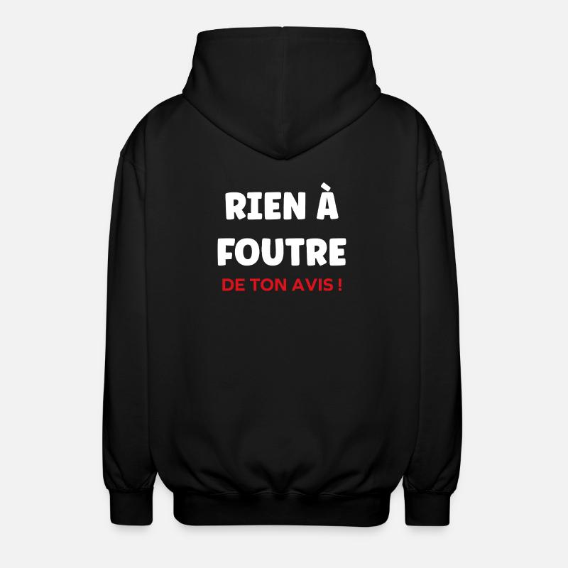Ist mir scheißegal. - Unisex Kapuzenjacke - Schwarz