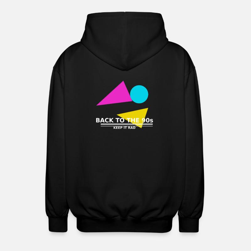 90s_tshirt_design - Veste à capuche unisexe - noir