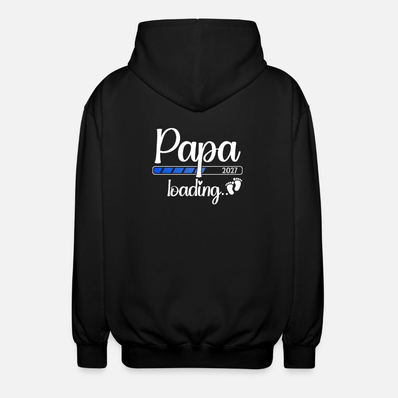 Dad 2027 Loading Dad-to-be 2027 - Unisex Hooded Jacket - black