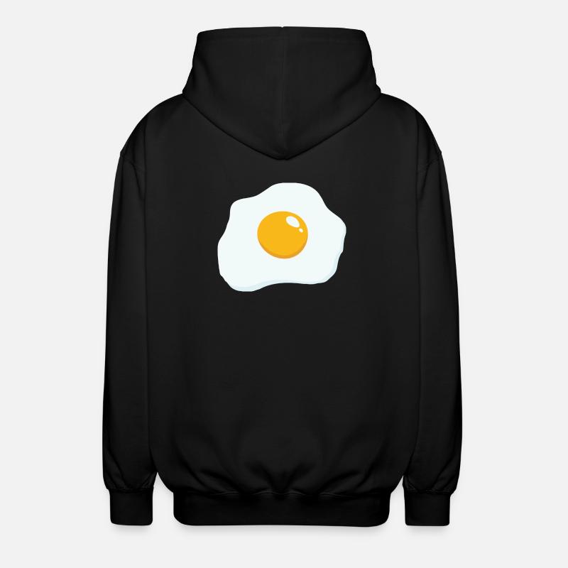 Sunny Side Up - Unisex Kapuzenjacke - Schwarz