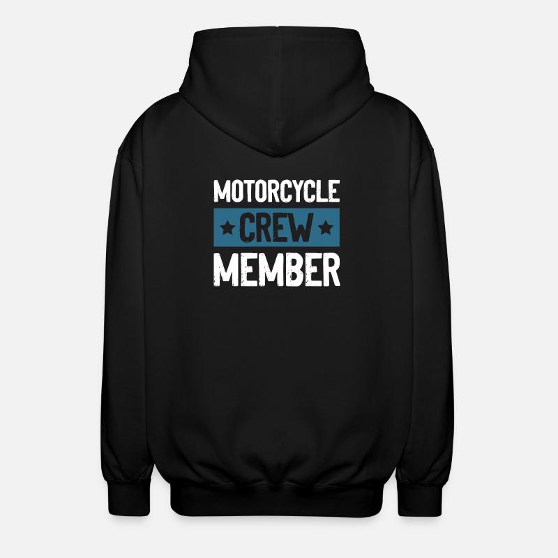 Motorcycle Crew - Unisex Hooded Jacket - black