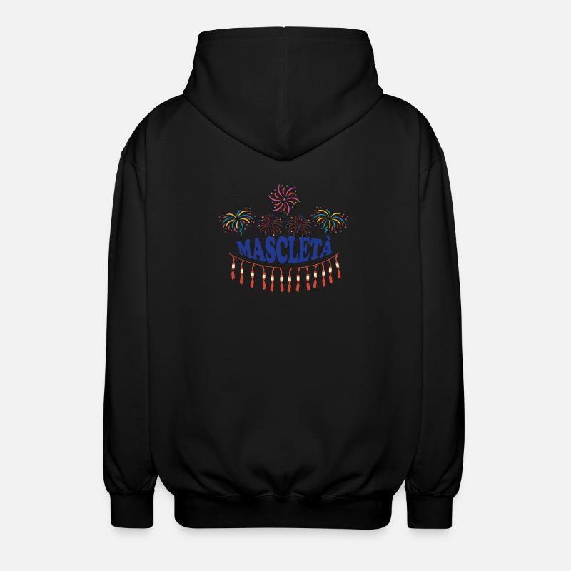 Feux d’artifice de Mascletà - Veste à capuche unisexe - noir