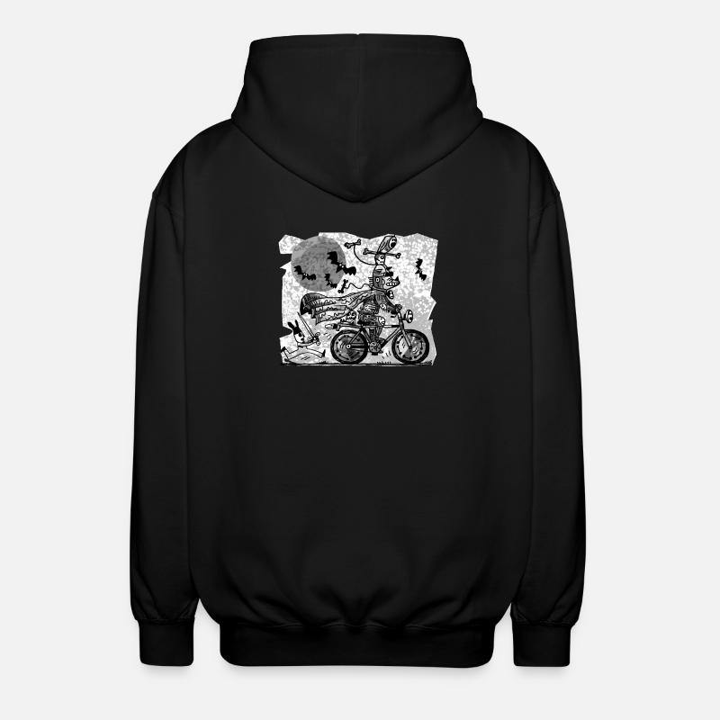 gothic Radfahrer - Unisex Kapuzenjacke - Schwarz