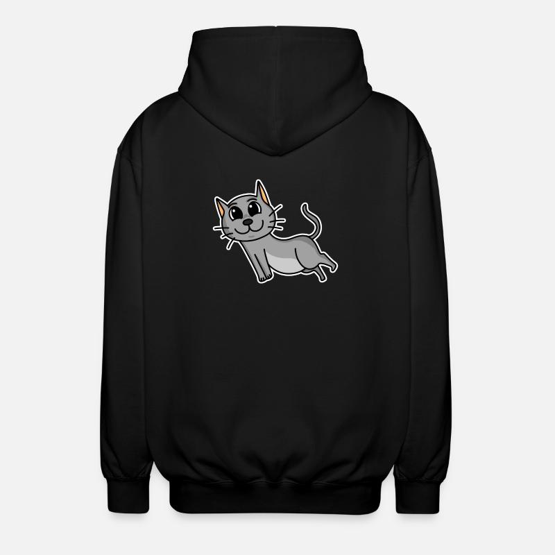 Chat - Veste à capuche unisexe - noir