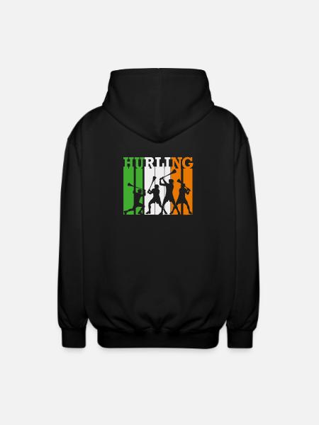 Hurling - Unisex Hooded Jacket - black