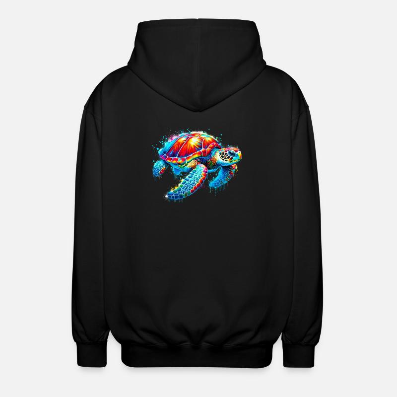 Tortue - Veste à capuche unisexe - noir