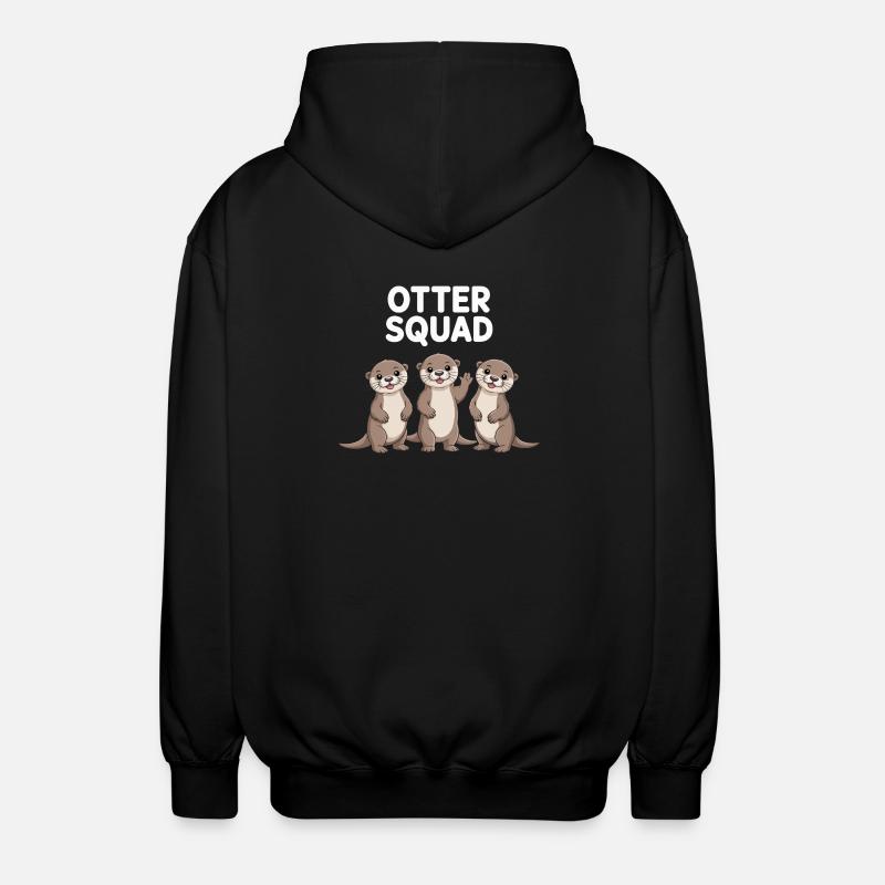 Otter Squad – Groupe Power - Veste à capuche unisexe - noir