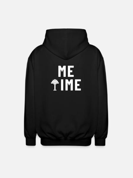 Me Time Dumbbell Gym - Unisex Hooded Jacket - black