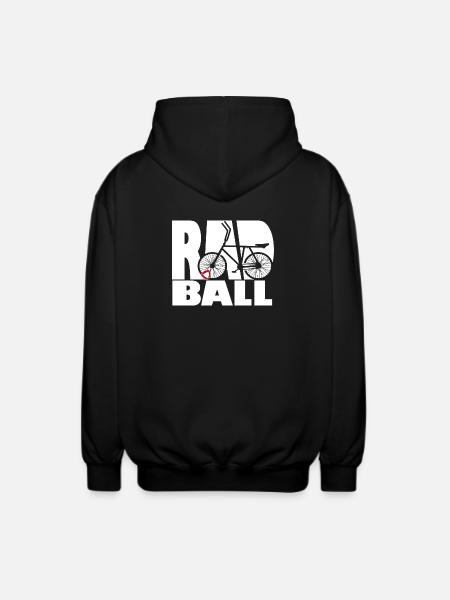 Cycling ball, cycleball, indoor cycling - Unisex Hooded Jacket - black