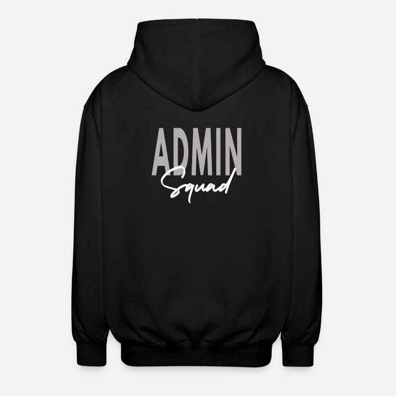 Admin Squad Assistent Teamadministrator - Unisex Kapuzenjacke - Schwarz