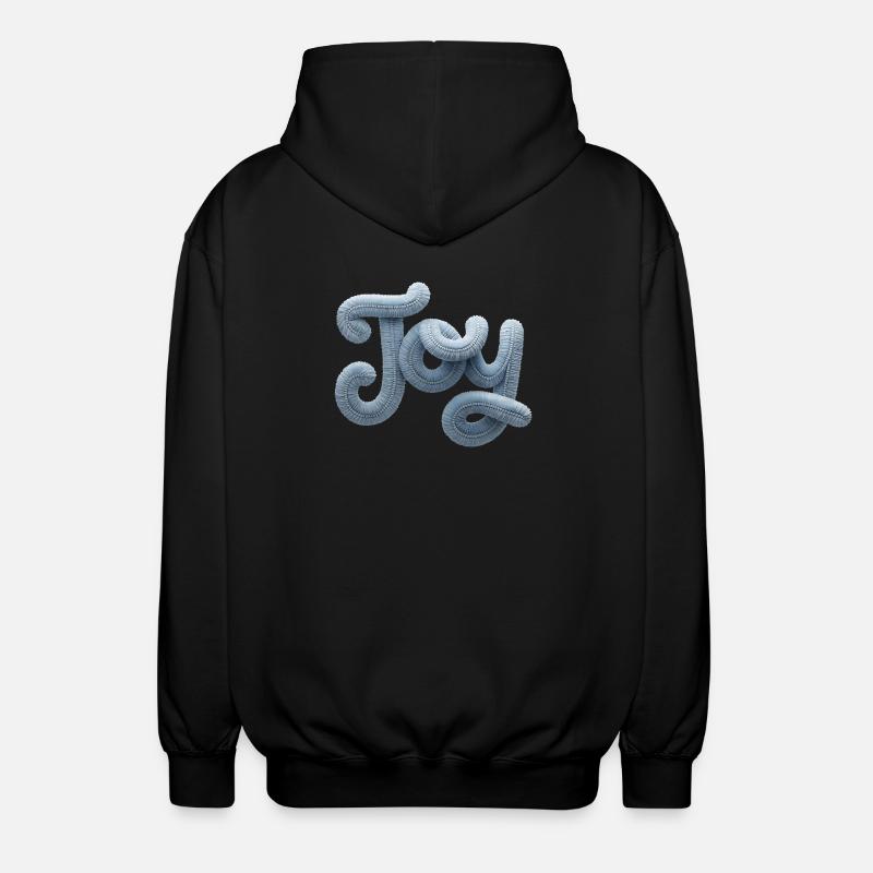 Joy Modern Patchwork Look - Unisex Hooded Jacket - black