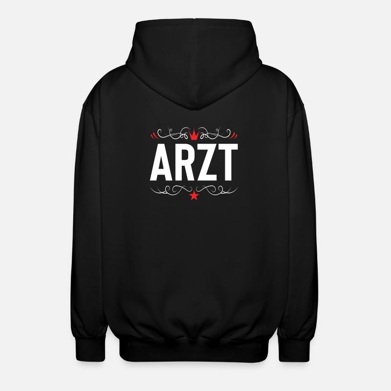 Arzt Beruf - Unisex Kapuzenjacke - Schwarz