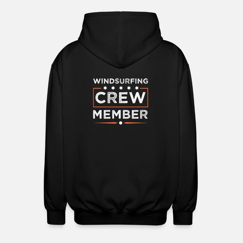 Windsurfing Crew - Unisex Hooded Jacket - black