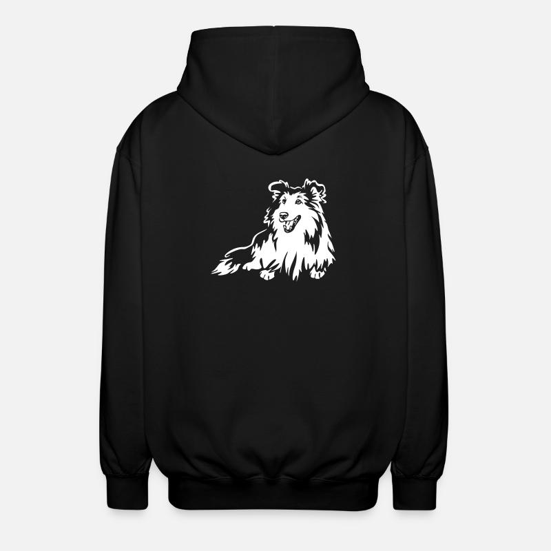 Sheltie "Black Edition" - Unisex Kapuzenjacke - Schwarz