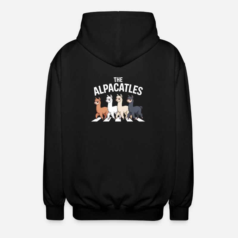 Alpacatles Lama Alpaka - Unisex Kapuzenjacke - Schwarz