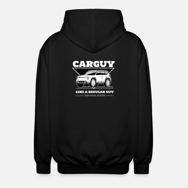 Car Guy Attitude Tee - Unisex Hooded Jacket - black