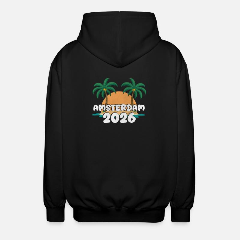 Amsterdam 2026 - Unisex Hooded Jacket - black
