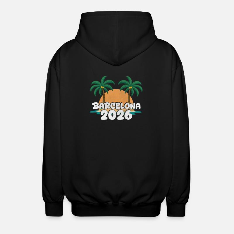Barcelona 2026 - Unisex Kapuzenjacke - Schwarz
