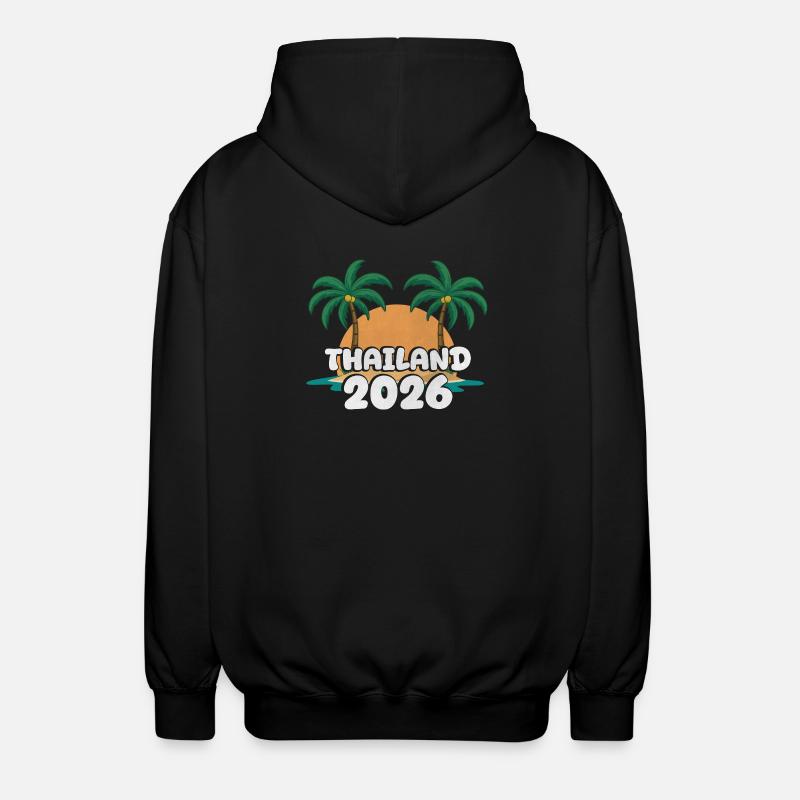 Thailand 2026 - Unisex Kapuzenjacke - Schwarz