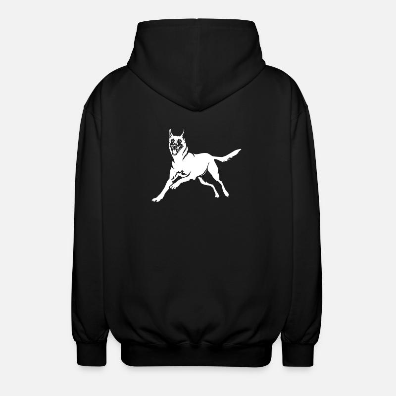 Malinois "Black Edition" - Unisex Kapuzenjacke - Schwarz