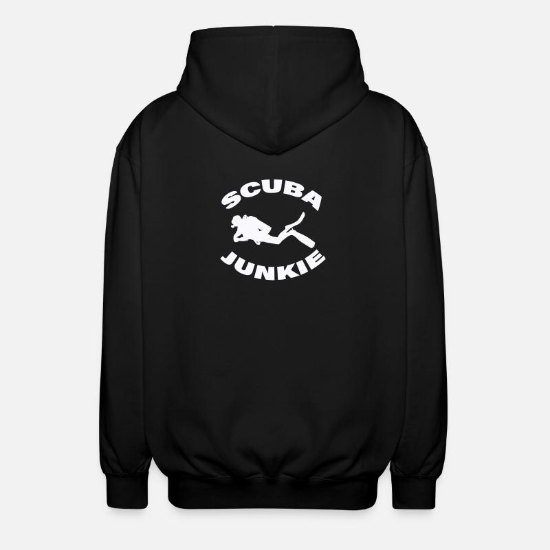 ACCRO À LA PLONGÉE SOUS-MARINE - Veste à capuche unisexe - noir