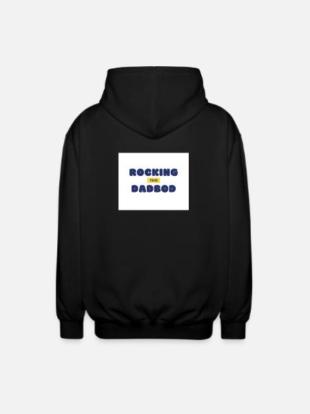 Rocking This Dad Bod - Unisex Hooded Jacket - black