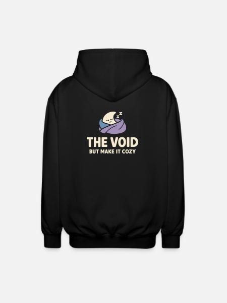 Existential humor, nihilism, humor, - Unisex Hooded Jacket - black