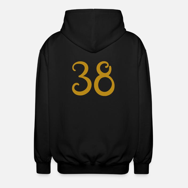 38 - Unisex Kapuzenjacke - Schwarz