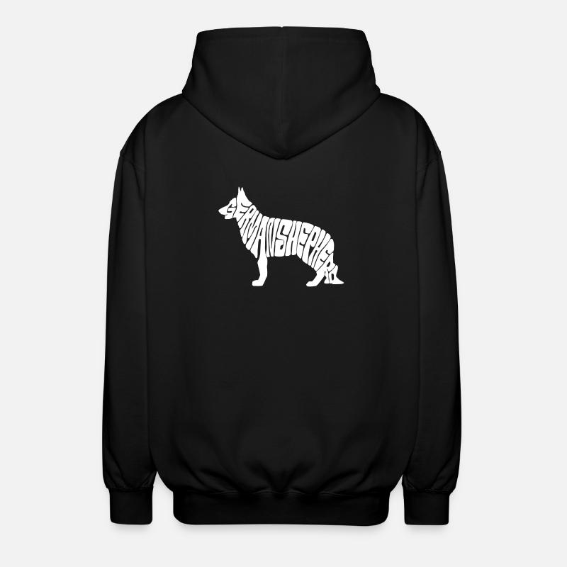 german shepherd - Veste à capuche unisexe - noir