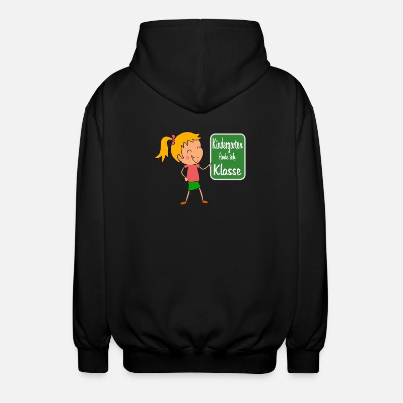 Kindergarten - Unisex Kapuzenjacke - Schwarz