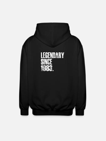 Legendary Since 1983 - Unisex Hooded Jacket - black
